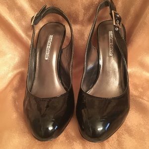 Charles David Black Patent Leather Heels